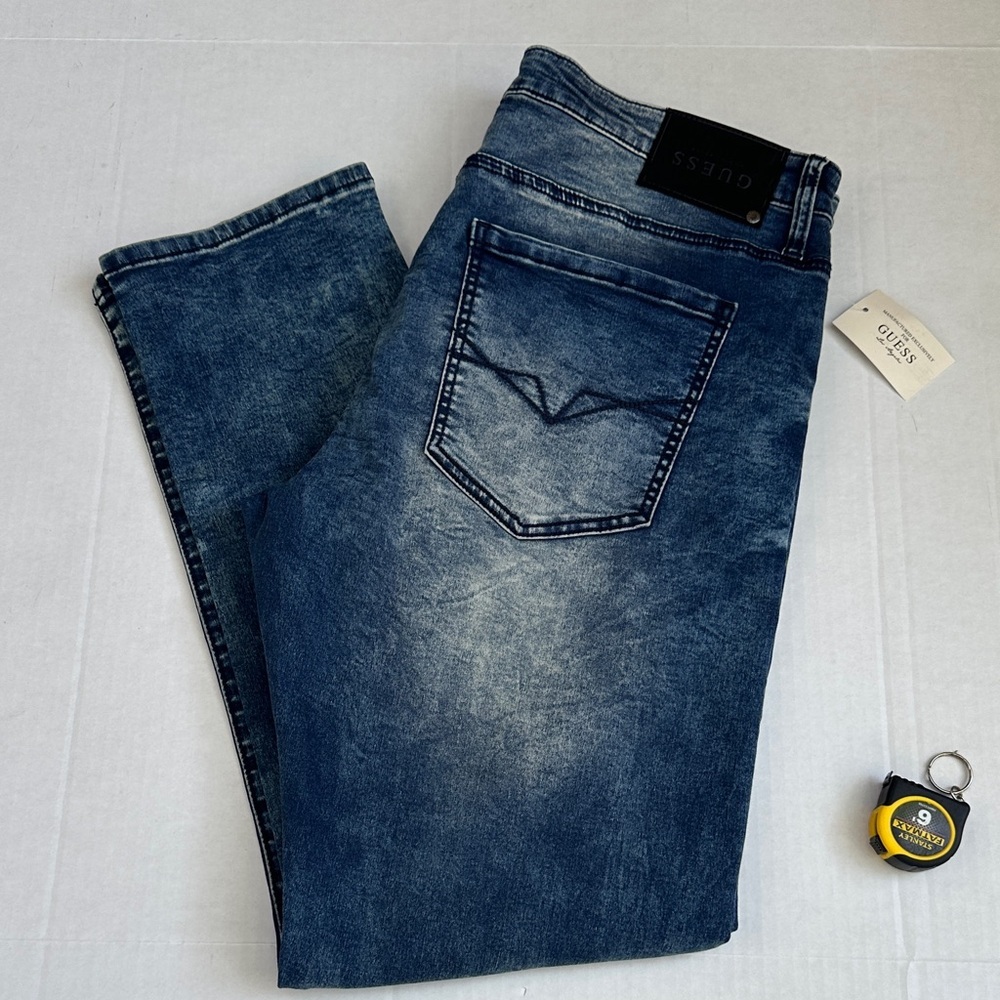 New GUESS Men's Denim Skinny Jeans SZ 38x32